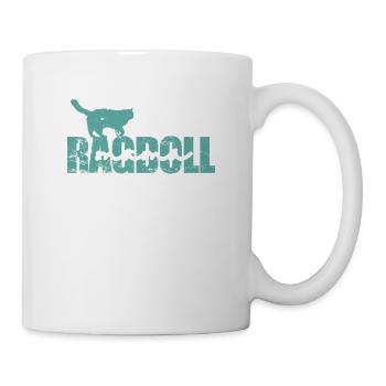 Ragdoll Katze Hauskatze Haustier Rasse - Tasse - Weiß - Rechts