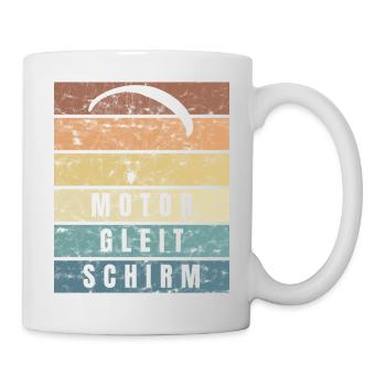 Motor Paragliding Paragliding Pilot Flying - Mug - white - Right