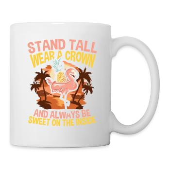 Wear A Crown And Always Be Sweet On The Inside - Tasse - Weiß - Rechts
