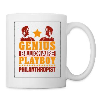 Genius Billionaire T-Shirt - Mug - white - Right