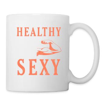 Healthy Is The New Sexy Retro Immune System - Mug - white - Right