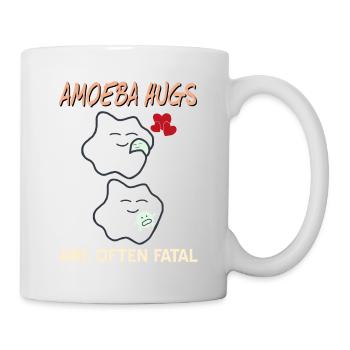 Amoeba Hugs Are Often Fatal Funny Immune System - Mug - white - Right