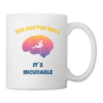 Incurable alpiniste Alpiniste Sports de montagne - Mug blanc - blanc - Droite
