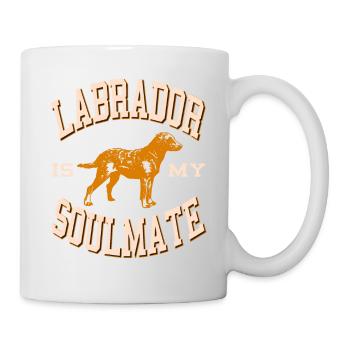 Labrador Is My Soulmate T-shirt rétro amoureux des chiens - Mug blanc - blanc - Droite