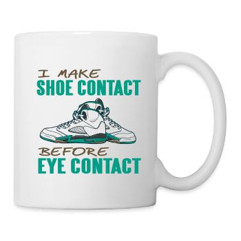 Make Shoe Contact Before Eye Contact Sneaker Head - Mug - white - Right
