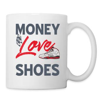 Money Can't Buy Love But It Can Buy Shoes Sneaker - Tasse - Weiß - Rechts