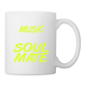 Music Is My Soulmate Retro Music Lover Designs - Tasse - Weiß - Rechts