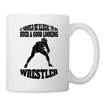 Wrestling Funny Wrestler Saying Wrestling Gift - Mug - white - Right