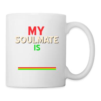Cool Retro My Soulmate Is Black T-Shirt - Tasse - Weiß - Rechts