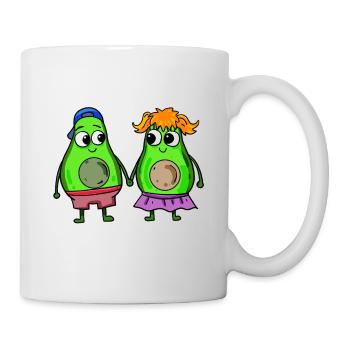 Avocado Paar - Tasse - Weiß - Rechts