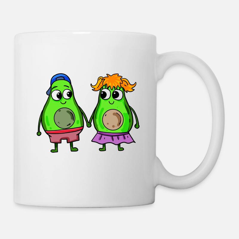 Avocado Paar - Tasse - Weiß