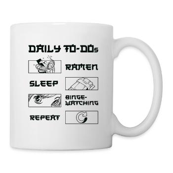 Fan de cinéma Daily Binge Watcher Ramen Lover - Mug blanc - blanc - Droite