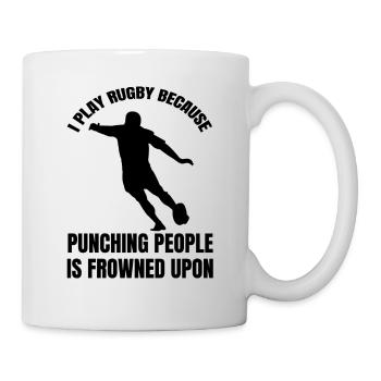 Rugby Rugbytrainer Geschenk Rugbyspieler Rugbyteam - Tasse - Weiß - Rechts