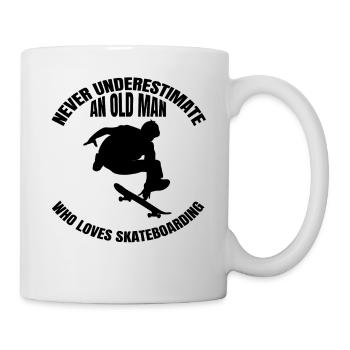 Skateboard Longboard Skating Skateboarding Skater - Mug - white - Right