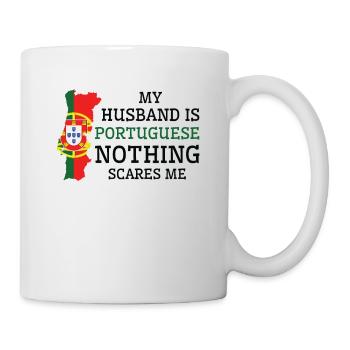 Rien ne me fait peur, mari portugais - Mug blanc - blanc - Droite