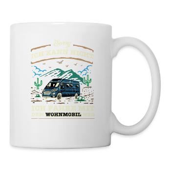 Wohnmobil Urlaub Camping Outdoor - Tasse - Weiß - Rechts