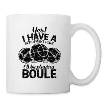 Régime de retraite Boule - Mug blanc - blanc - Droite