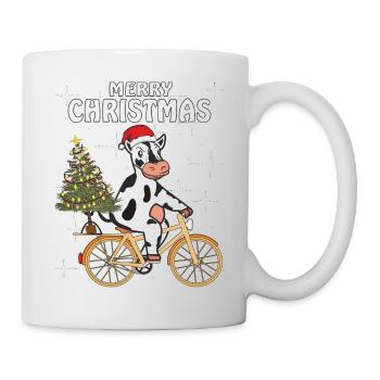 COW BIKE CHRISTMAS MERRY CHRISTMAS - Mug - white - Right