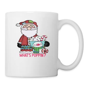 Qu'est-ce que Poppin Santa - Mug blanc - blanc - Droite