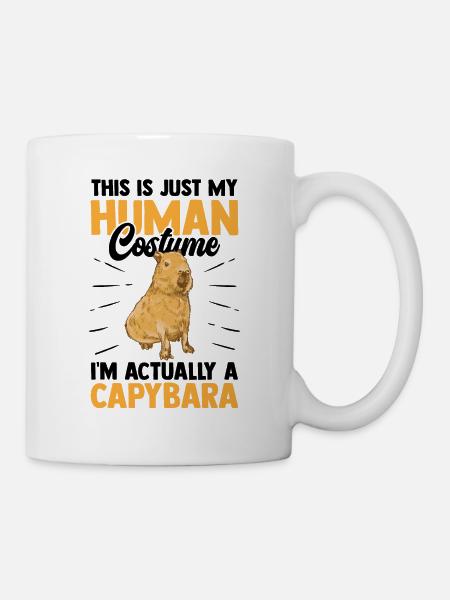 Capybara ist nur ein Kostüm Wasserschwein - Tasse - Weiß