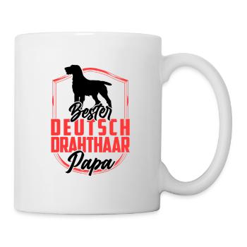 Deutsch Drahthaar Papa Deutsch Drahthaar - Tasse - Weiß - Rechts