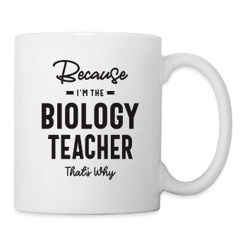 Biology Teacher Job Title Profession - Mug - white - Right