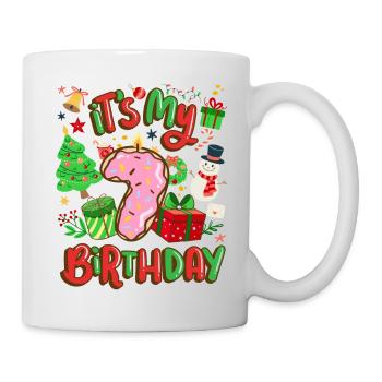 It's my 7 birthday snowman Christmas - Mug - white - Right