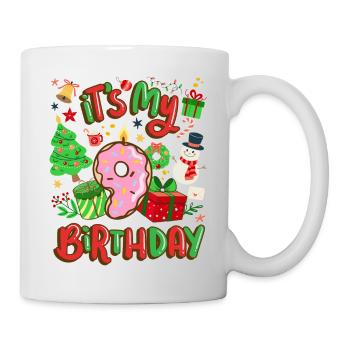 It's my 9 birthday snowman Christmas - Mug - white - Right