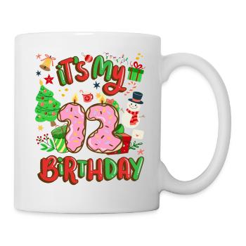 It's my 12 birthday snowman Christmas - Mug - white - Right