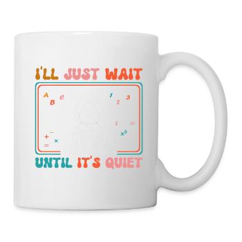 J’attends juste que ce soit tranquille Halloween - Mug blanc - blanc - Droite
