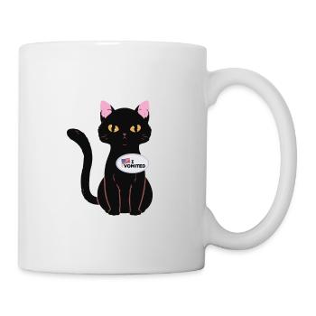 J’ai puked drôle de chat choix américain - Mug blanc - blanc - Droite