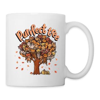 Purrfect Tree Kitten Family of Cats Fall - Mug - white - Right