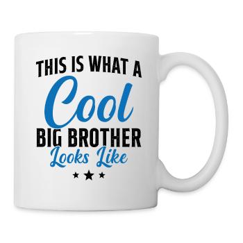 Grand Frère Cadeau Humour - Mug blanc - blanc - Droite