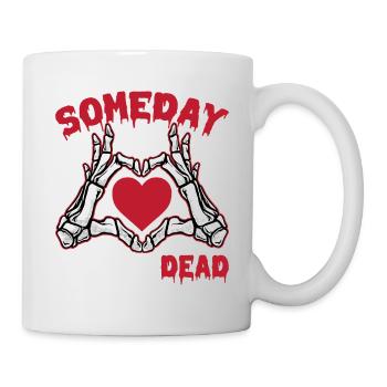 Ich Warte Einfach, Bis Es Ruhig Ist Halloween - Tasse - Weiß - Rechts
