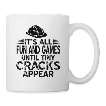 Concrete construction design for construction workers and construction site - Mug - white - Right