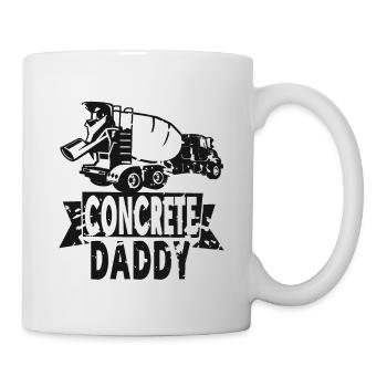 Concrete construction design for construction workers and construction site - Mug - white - Right