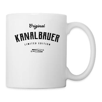 Kanalbauer Limited Edition - Tasse - Weiß - Rechts