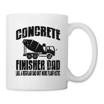 Concrete construction design for construction workers and construction site - Mug - white - Right