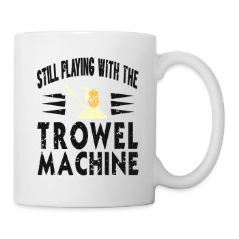 Conception de construction en béton pour les travailleurs de la construction et les chantiers de construction - Mug blanc - blanc - Droite