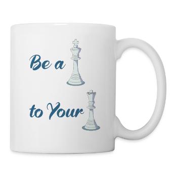 Be A King To Your Queen - Chess Couple - Mug - white - Right