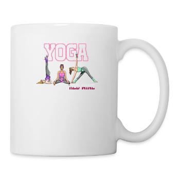 Yoga But First Red Wine Excuse Unique - Tasse - Weiß - Rechts
