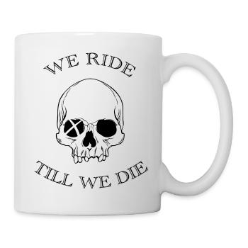 ROULEZ JUSQU’À CE QUE NOUS LA MOTO DEADSKULL - Mug blanc - blanc - Droite
