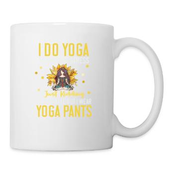 I Do Yoga To Relieve Stress Lifestyle Colorful - Tasse - Weiß - Rechts
