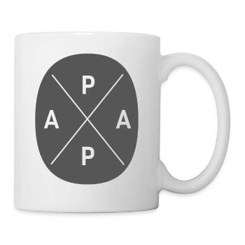 Papa fier - Mug blanc - blanc - Droite