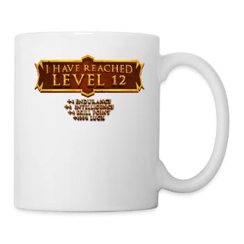 Ich Habe Die Stufe 12 Erreicht Rpg Online Gaming - Tasse - Weiß - Rechts