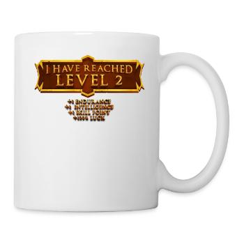 I have reached level 2 rpg online gaming 2nd - Mug - white - Right