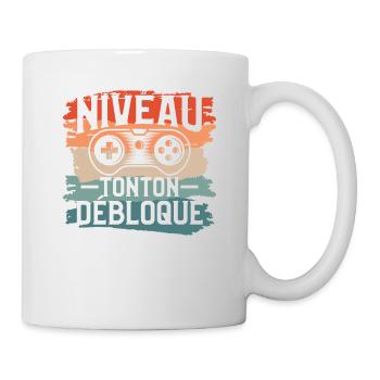 Niveau Tonton Débloqué Oncle Annonce De Grossesse - Mug blanc - blanc - Droite