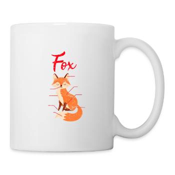Furry Animal Cute Fox Lover Sweet Carnivore Anatomist - Mug - white - Right