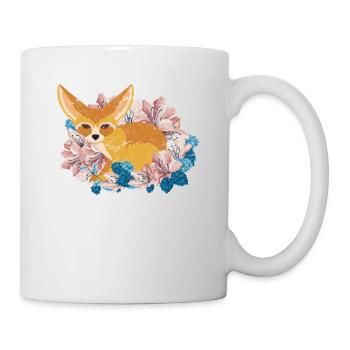 Fennec Fox Kids Women Cute Kawaii Sleeping Fennec - Mug - white - Right
