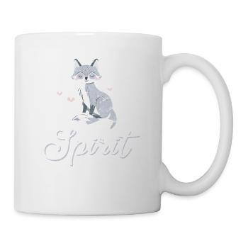 Arctic Foxes est mon animal spirituel Arctic Fox Girl F - Mug blanc - blanc - Droite
